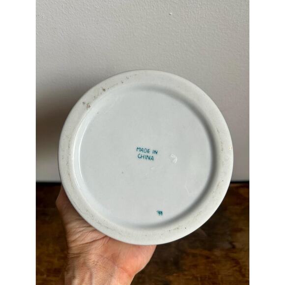 Vintage Chinese Floral Ceramic Planter Pot | Small Planter Vase - Picture 5 of 5